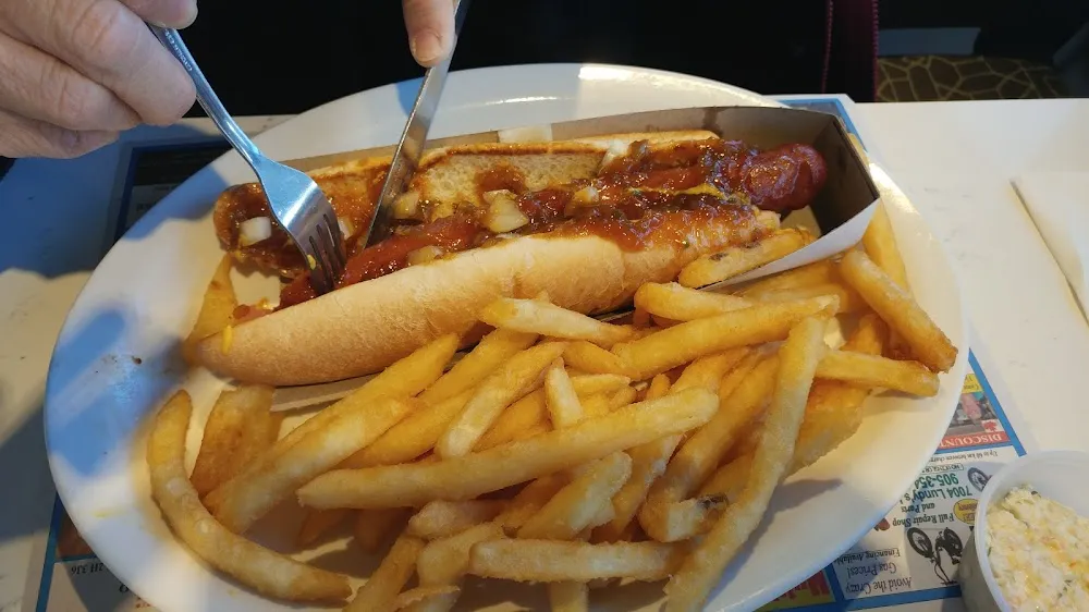 Foot Long Hot Dog with Frys